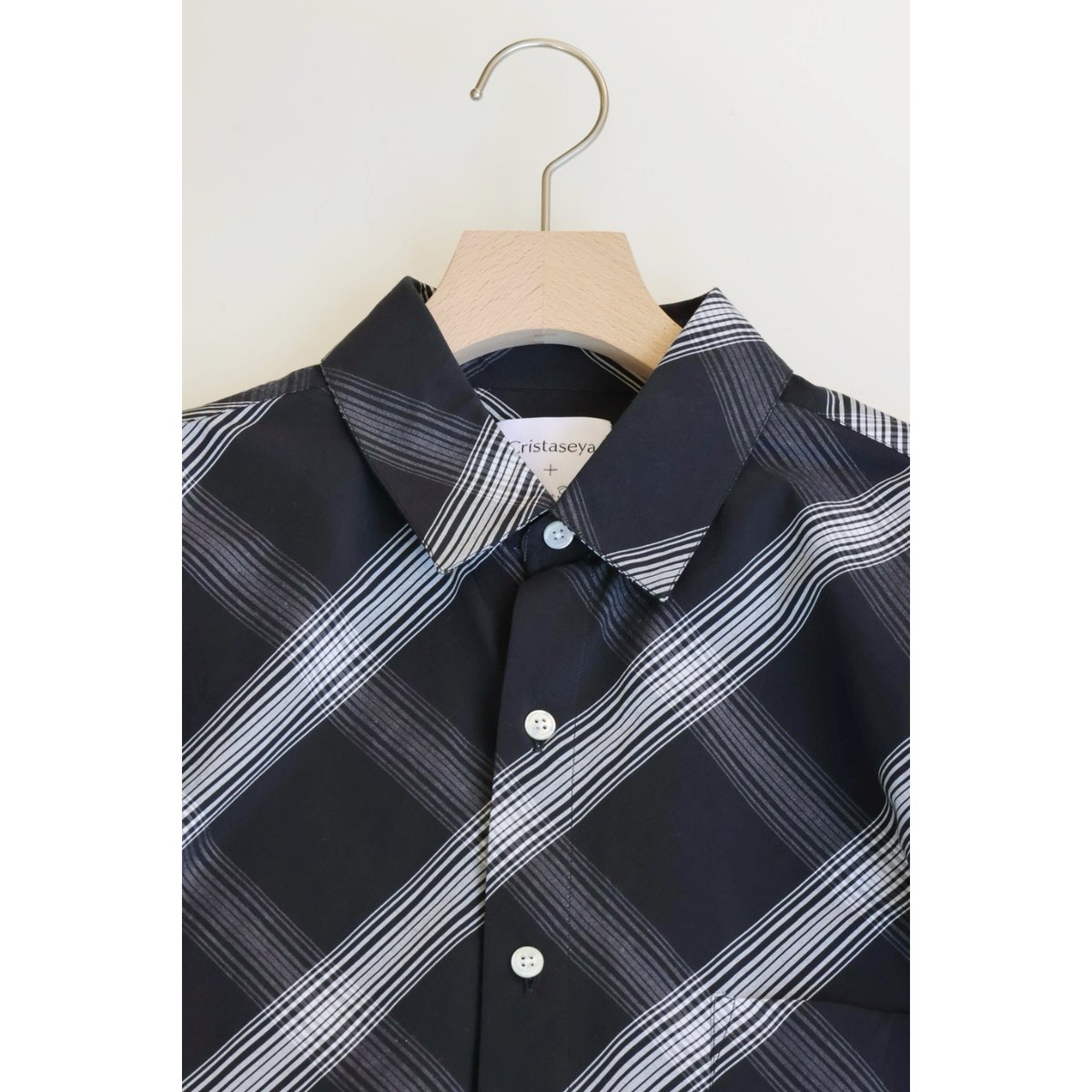 【Cristaseya.】CLASSIC COLLAR SHIRT-Check CristaSeya / クリスタセヤ 通販します。神戸 ノマド