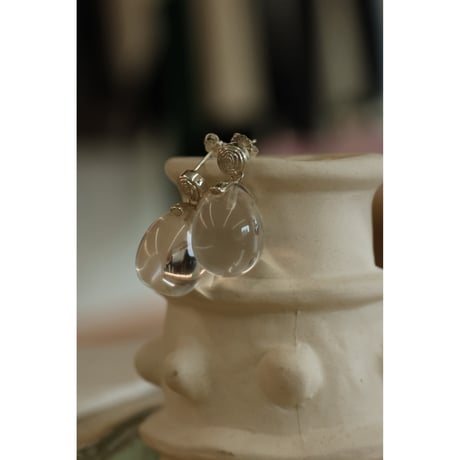 Sapir Bachar "CLEARQUARTZ EARRINGS"再入荷
