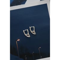 R.ALAGAN "TINY MOON HOOPS"SILVER