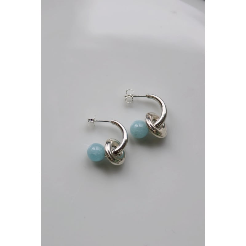SAPIR BACHAR DISCUS QUARTZ HOOPS ピアス SAPIR BACHAR DISCUS QUARTZ HOOPS ピアス
