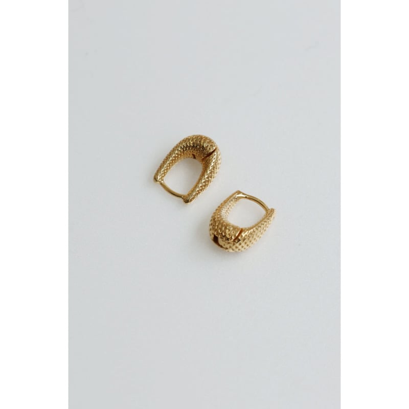 【新品】R.ALAGAN TINY DOT PUFFY HOOPS GOLD R.ALAGAN 