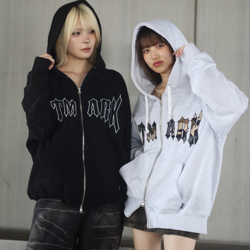 トップス atmark tmark old logo zip hoodie | @tmark