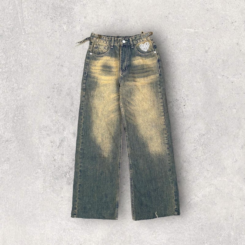 tmark heart logo denim pants | @tmark