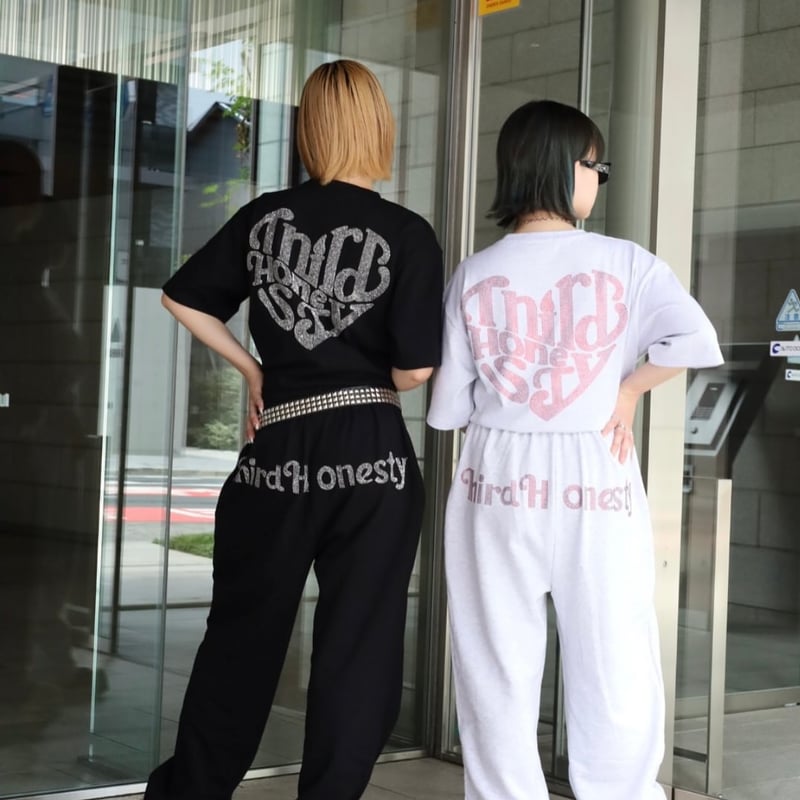 tmark Third Honesty rhinestone heart logo tee 
