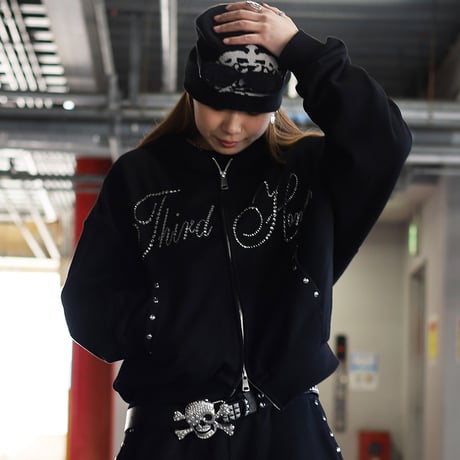 @tmark rivet & rhinestone hoodie
