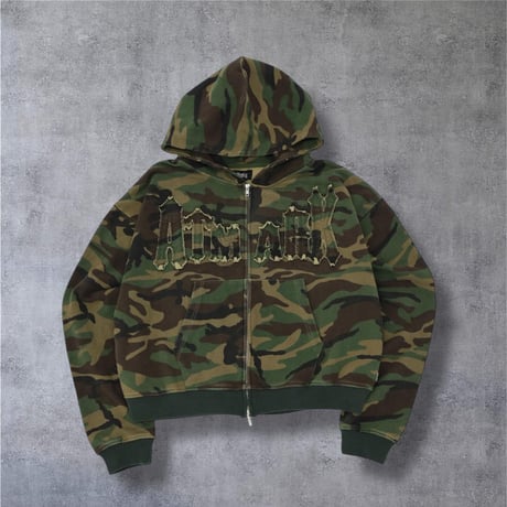 @tmark pigment  fringe  middle zip hoodie
