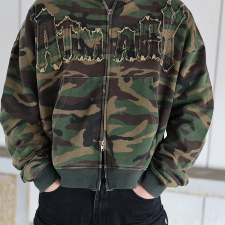 @tmark pigment  fringe  middle zip hoodie