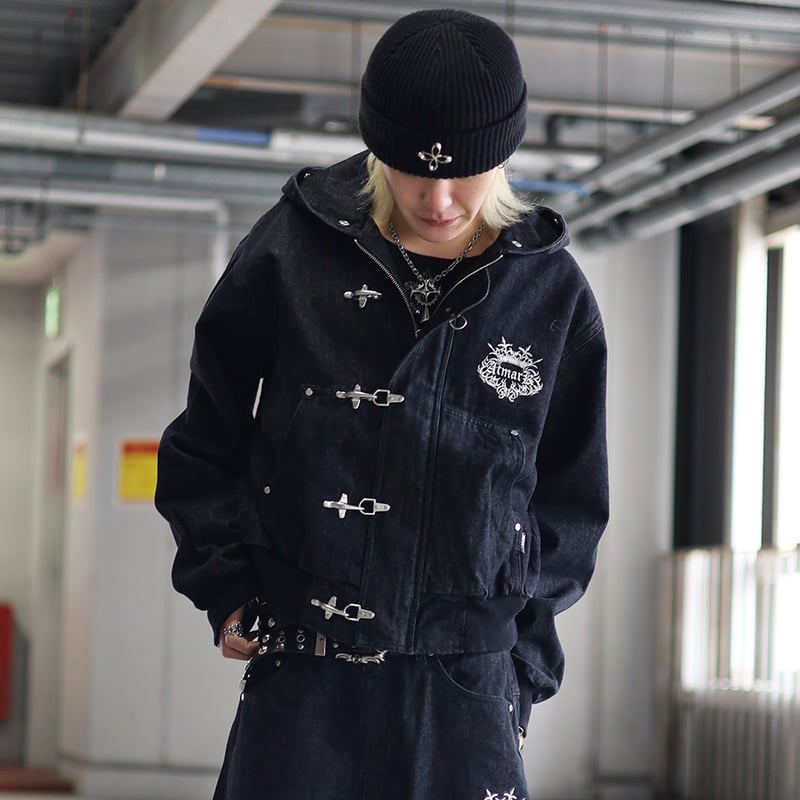 tmark fireman rigid denim fur jacket | @tmark