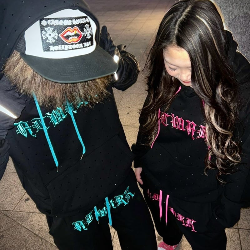 tmark rhinestone pullover hoodie | @tmark