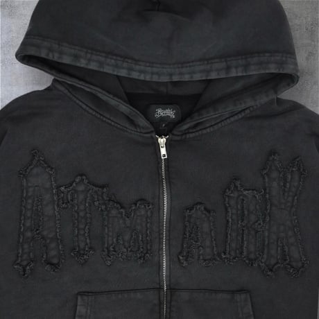 @tmark pigment  fringe  middle zip hoodie