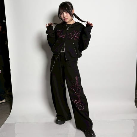 @tmark rivet & rhinestone hoodie