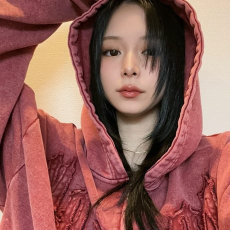 @tmark pigment  fringe  middle zip hoodie