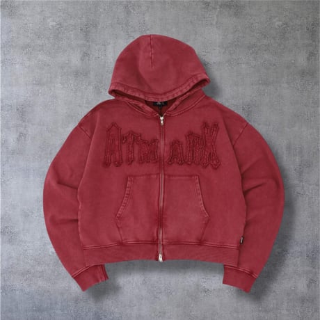 @tmark pigment  fringe  middle zip hoodie