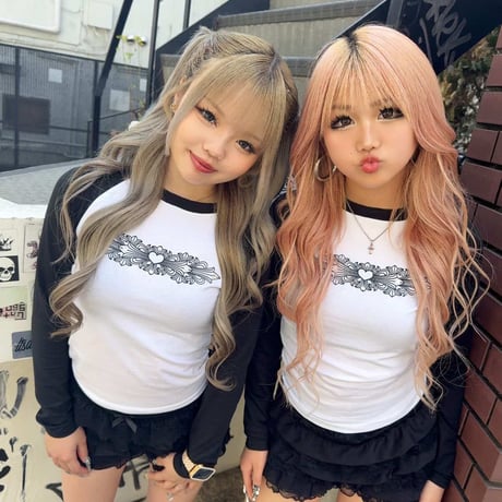 @tmark heart trival rhinestone long Tee