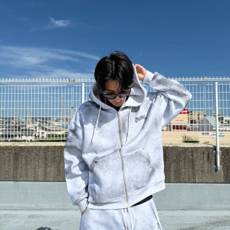tmark graffiti spray double knee hoodie | @tmark