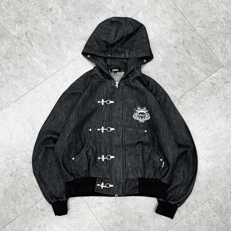 tmark fireman rigid denim fur jacket | @tmark