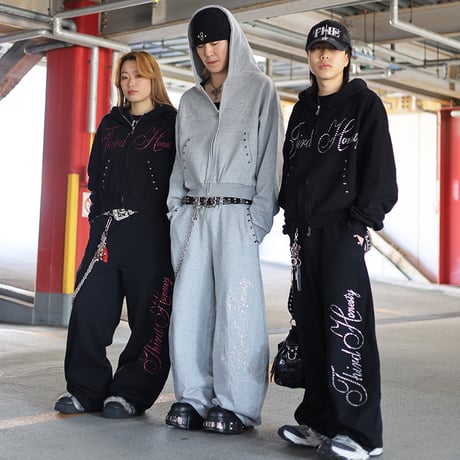 @tmark rivet & rhinestone hoodie
