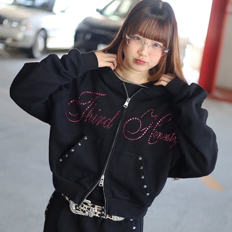 @tmark rivet & rhinestone hoodie