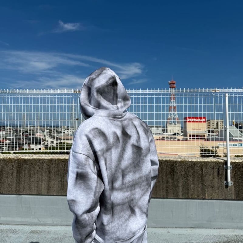 tmark graffiti spray double knee hoodie | @tmark