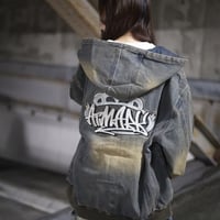 @tmark crown logo denim jacket