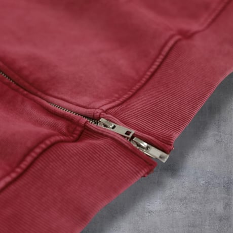 @tmark pigment  fringe  middle zip hoodie