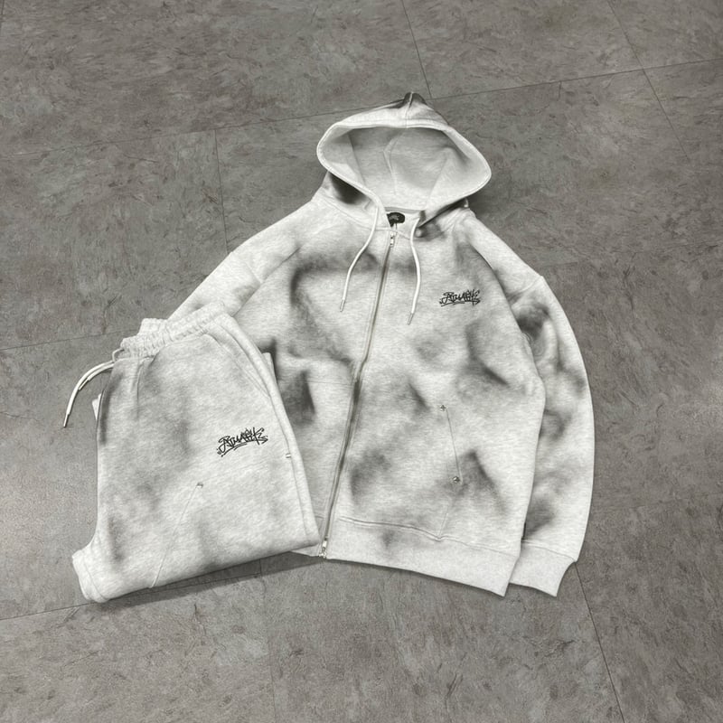 tmark graffiti spray double knee hoodie | @tmark