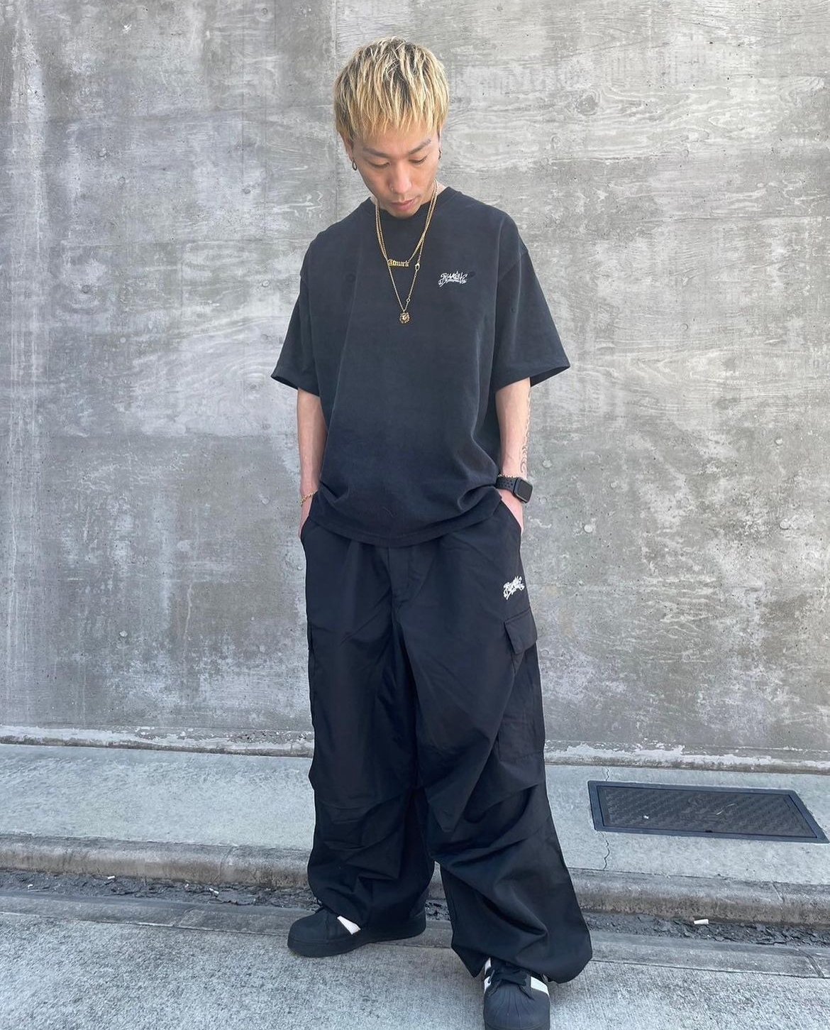 Atmark アットマーク グラフィティナイロンカーゴパンツ☆2週間後消す☆ Atmark アットマーク グラフィティナイロンカーゴパンツ☆2週間