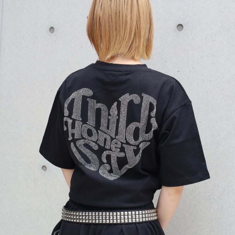 tmark Third Honesty rhinestone heart logo tee