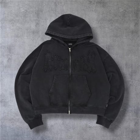 @tmark pigment  fringe  middle zip hoodie