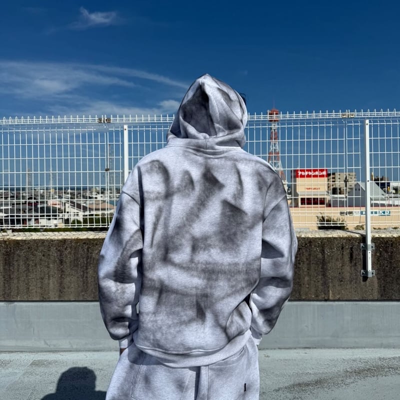 tmark graffiti spray double knee hoodie | @tmark