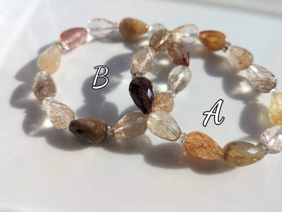 2本限定】透明度の高いマルチルチルのブレスレット | MotherTerras Crystal