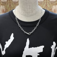 015 シルバーチェーンネックレスS