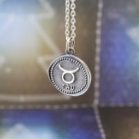 シルバー12星座（おうし座）コインネックレス