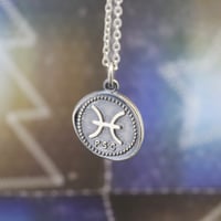 シルバー12星座（うお座）コインネックレス