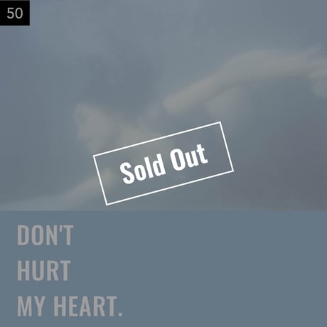 【026-050】I'm a Lover, not a Fighter.「Don't hurt my heart.」100部限定写真集