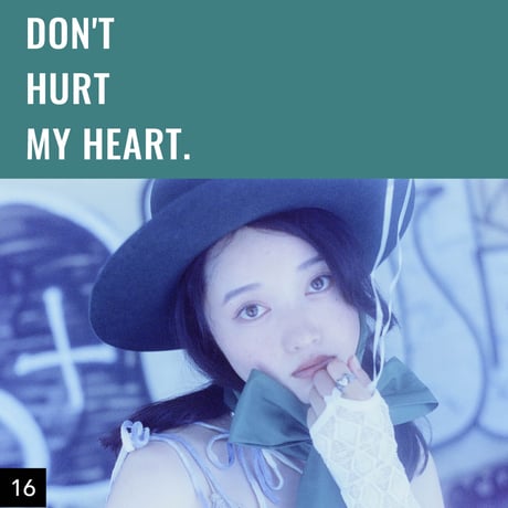【001-025】I'm a Lover, not a Fighter.「Don't hurt my heart.」100部限定写真集