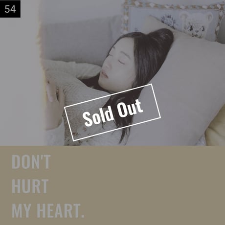 【051-075】I'm a Lover, not a Fighter.「Don't hurt my heart.」100部限定写真集