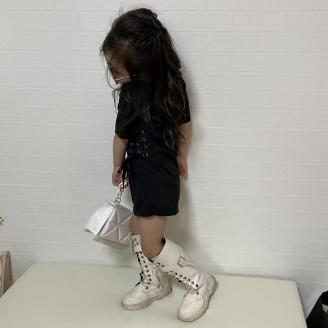 トレンチコート風ミニワンピ
