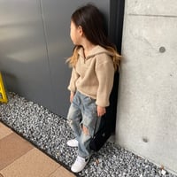 2wayハーフジップニット