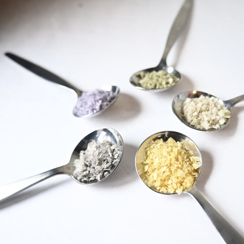 彩り役草SALT】 限定バージョン 国産(飛騨産)ソルト 5種セット｜自然の