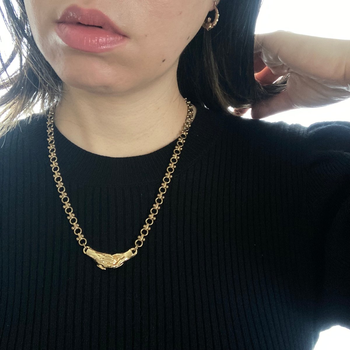 オリジナルネックレス（シェイクハンド VG-2） | Hands Tell You｜心