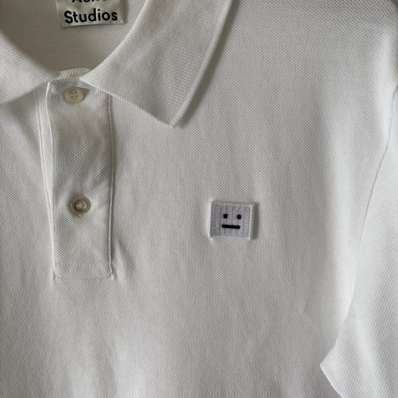 Acne Studios フェイスパッチコレクションポロシャツ　オーバーサイズ Acne Studios Logo patch Polo-shirts | Repoussoi