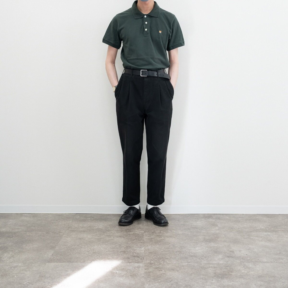 MASION KITSUNE Fox patch polo shirts | Repousso