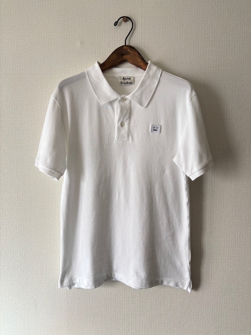 Acne Studios フェイスパッチコレクションポロシャツ　オーバーサイズ Acne Studios Logo patch Polo-shirts | Repoussoi