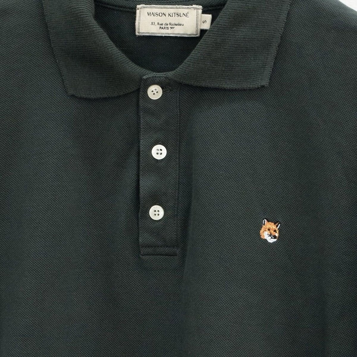 MASION KITSUNE Fox patch polo shirts | Repousso