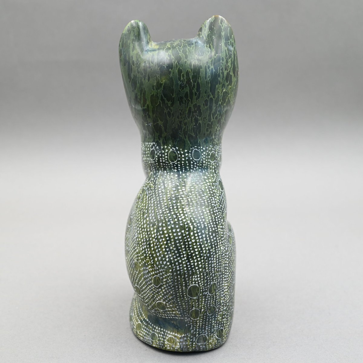 ソープストーン ネコ【040122002】 | Makonde Art Museum SHOP