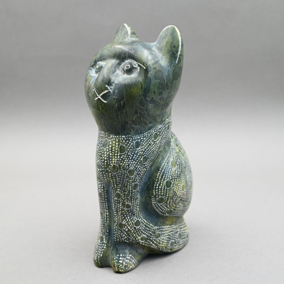 ソープストーン ネコ【040122002】 | Makonde Art Museum SHOP
