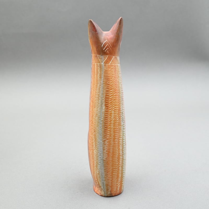 ソープストーン ネコ【040121001】 | Makonde Art Museum SHOP