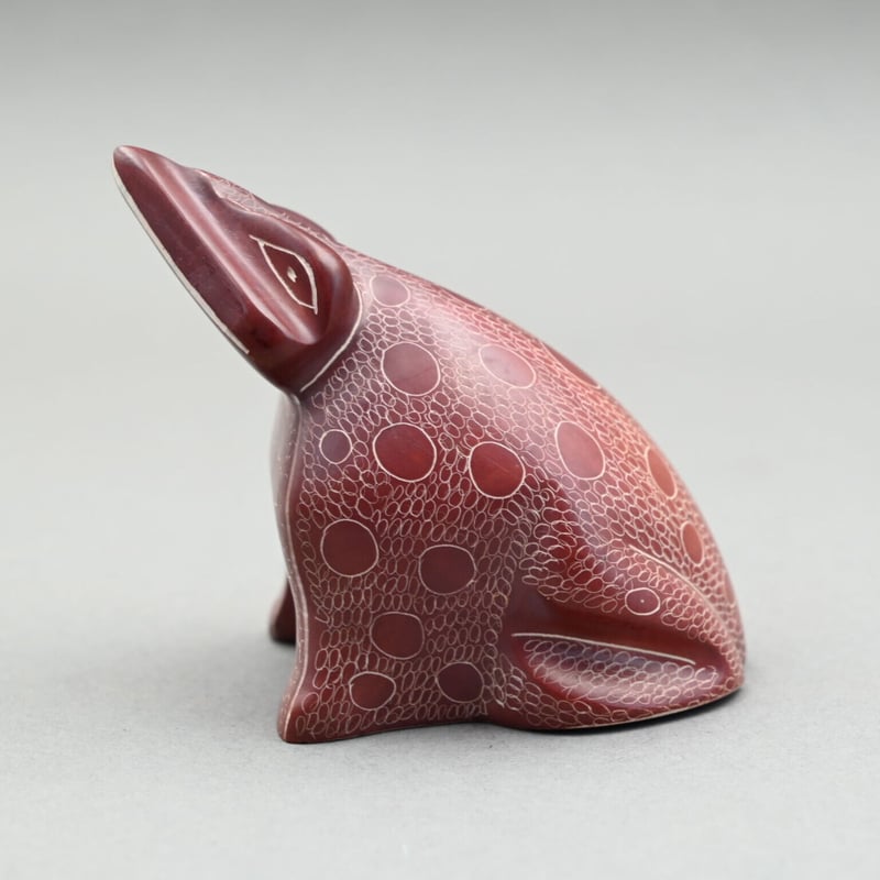ソープストーン カエル【040124003】 | Makonde Art Museum SHOP