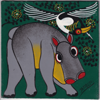 ティンガティンガ絵画【020131007】 | Makonde Art Museum SHOP